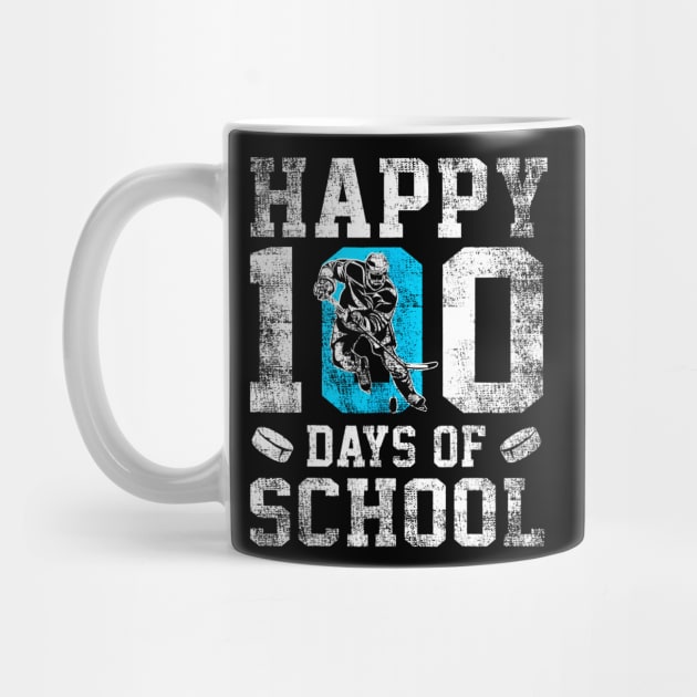 Happy 100 Days Of School Hockey Lovers Boys Girls by Aleem James